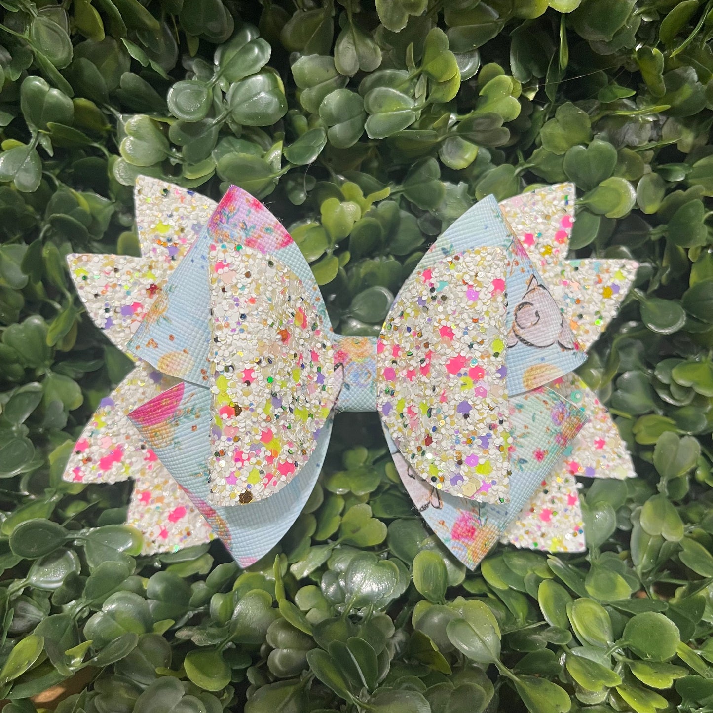 Easter White Glitter